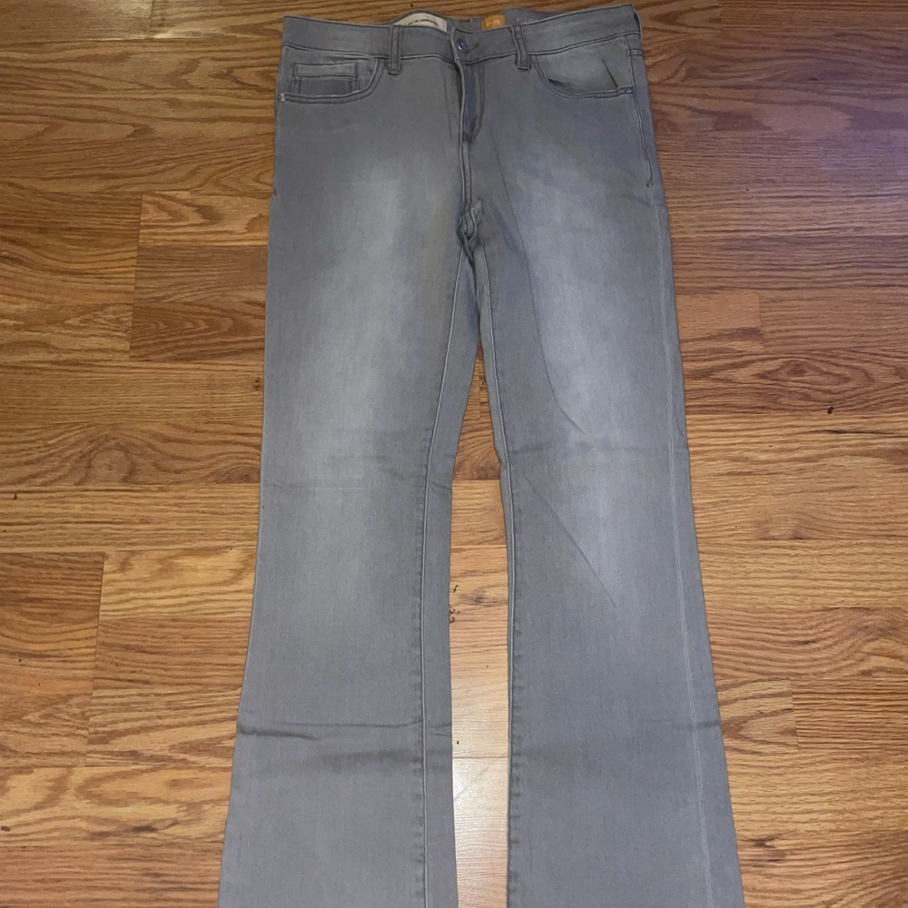 Pilcro and the letterpress grey bootcut jeans